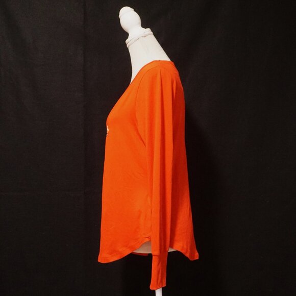 Santa’s Treasures Red Long Sleeve Tee Holiday Martinis Women’s Medium - Picture 7 of 9